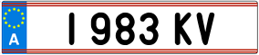 Truck License Plate